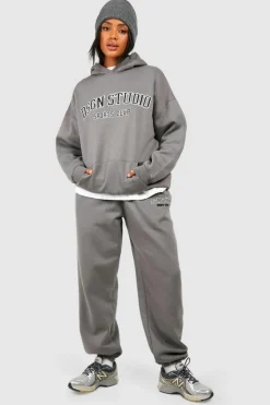 Cheap boohoo Dsgn Studio Applique Oversized Jogger light grey
