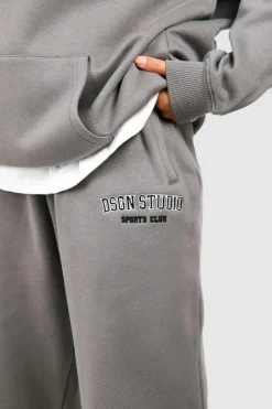 Cheap boohoo Dsgn Studio Applique Oversized Jogger light grey