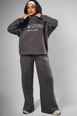 Best Sale boohoo Dsgn Studio Applique Tracksuit Set charcoal