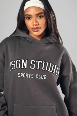 Best Sale boohoo Dsgn Studio Applique Tracksuit Set charcoal