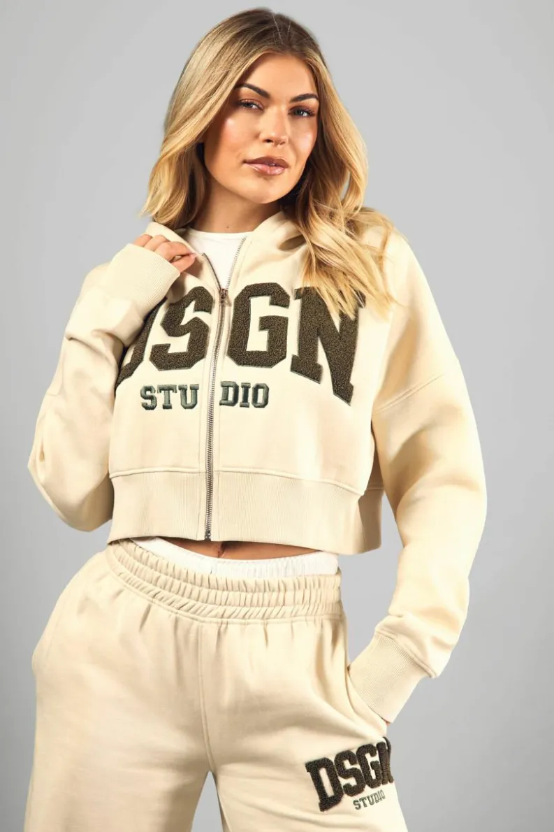 Flash Sale boohoo Dsgn Studio Towelling Applique Tracksuit stone