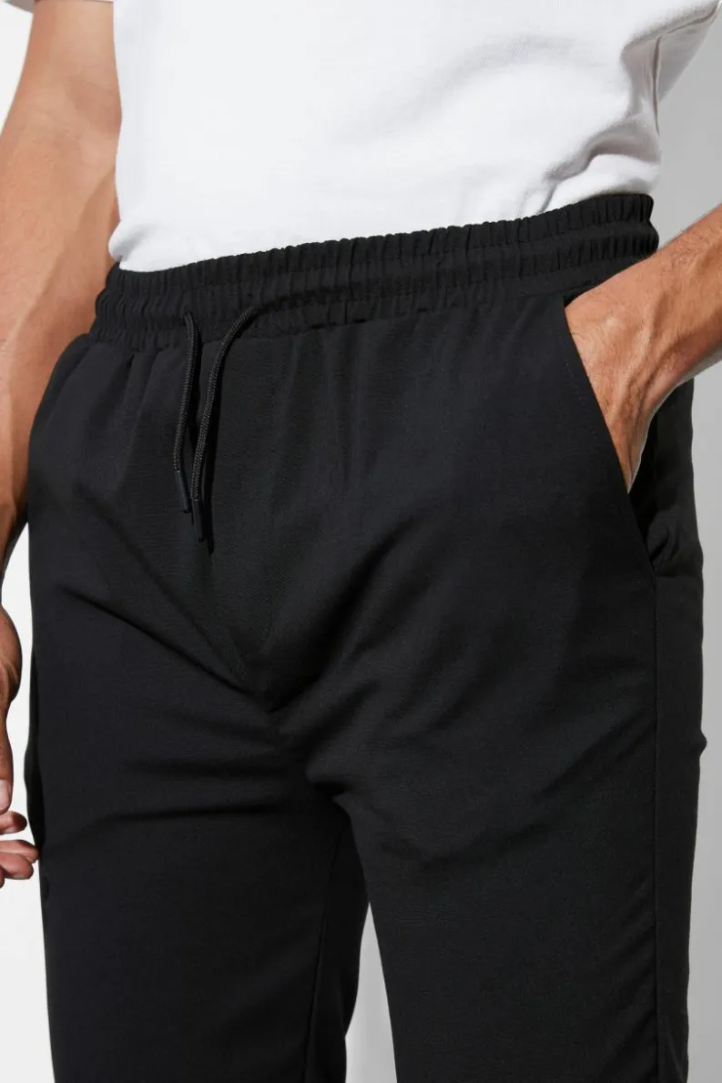 Fashion boohooMAN Elasticated Slim Cuff Trouser black