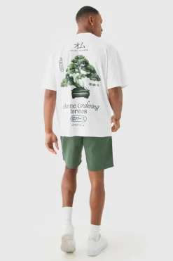 Clearance boohooMAN Elasticated Waist Comfort Nylon Shorts olive