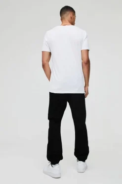 Flash Sale boohooMAN Elasticated Waist Slim Soft Twill Pintuck Trousers black