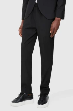 Cheap boohooMAN Elastic Waist Slim Tailored Jogger black