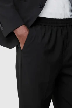 Cheap boohooMAN Elastic Waist Slim Tailored Jogger black