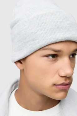 Cheap boohooMAN Essential Beanie In grey
