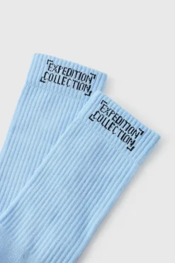 Cheap boohooMAN Expedition Collection Socks In blue