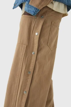 Clearance boohooMAN Extreme Baggy Rigid Double Layered Jeans stone