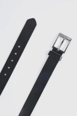 Best Sale boohooMAN Faux Leather Smart Belt black