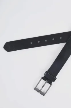 Best Sale boohooMAN Faux Leather Smart Belt black