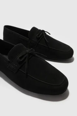 Cheap boohooMAN Faux Suede Driving Shoe black