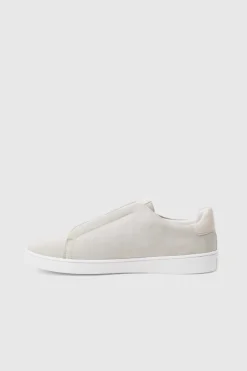 Best boohooMAN Faux Suede Trainer In stone