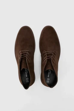 Best boohooMAN Faux Suede Worker Boot In brown