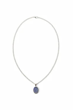 Sale boohooMAN Gem Pendant Necklace In silver