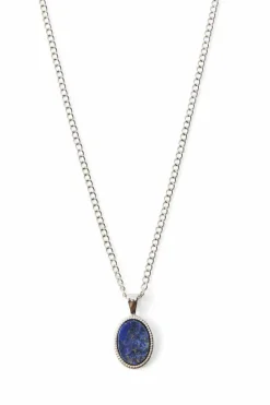 Sale boohooMAN Gem Pendant Necklace In silver