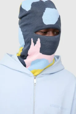 Best boohooMAN Graphic Print Face Covering grey