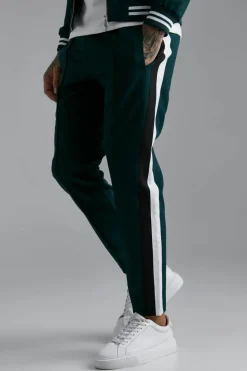 Cheap boohoo Tailored Varsity Bomber and Trouser Set green