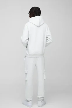 Best boohooMAN 330GSM Basic Over The Head Hoodie ash grey