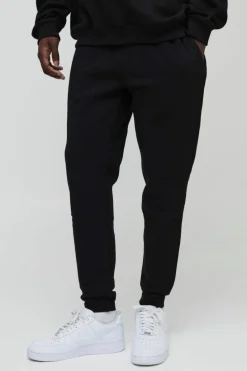Discount boohooMAN 330GSM Basic Slim Fit Jogger black