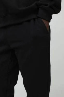 Discount boohooMAN 330GSM Basic Slim Fit Jogger black