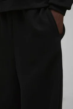 Hot boohooMAN 330GSM Extreme Wide Leg Basic Jogger black