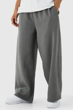Flash Sale boohooMAN 330GSM Extreme Wide Leg Basic Jogger charcoal