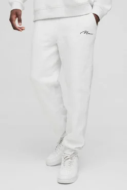 Best Sale boohooMAN 330GSM Man Signature Regular Fit Jogger ash grey