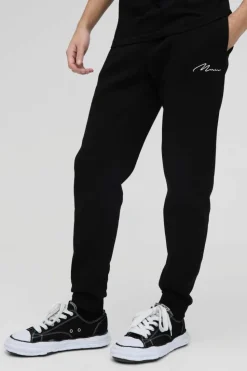 Best boohooMAN 330GSM Man Signature Regular Fit Jogger black