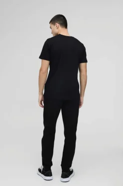 Best boohooMAN 330GSM Man Signature Regular Fit Jogger black