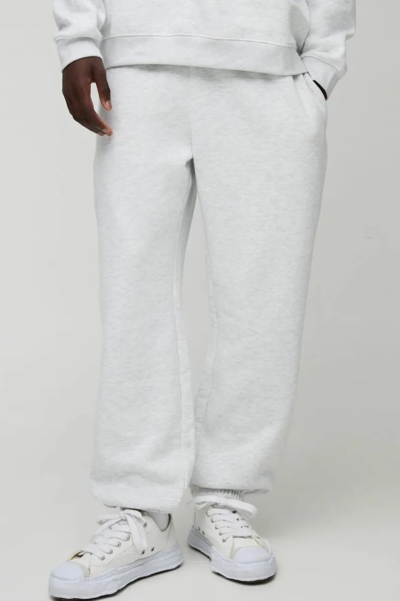 Flash Sale boohooMAN 330GSM Oversized Fit Basic Jogger grey marl