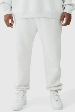 Best Sale boohooMAN 330GSM Plus Regular Fit Man Signature Jogger In grey marl