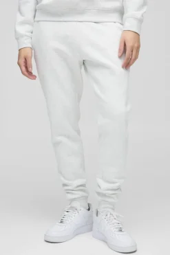 Fashion boohooMAN 330GSM Skinny Fit Basic Jogger grey marl