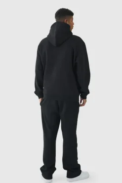 Flash Sale boohooMAN 330GSM Tall Oversized Hoodie in black