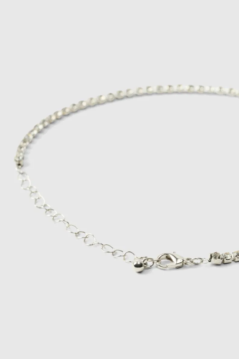 Cheap boohooMAN Heart Pendant Necklace In silver