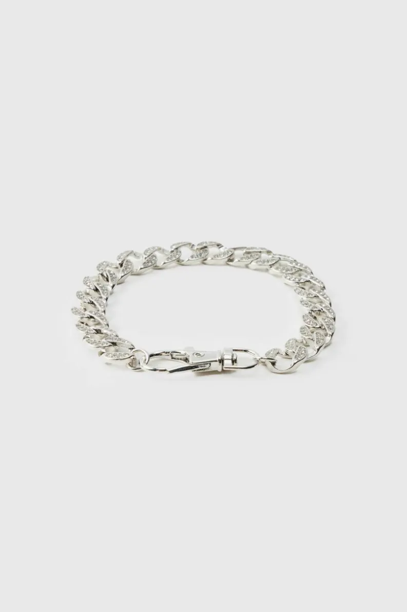 Clearance boohooMAN Iced Bracelet silver