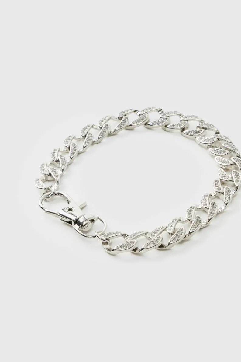 Clearance boohooMAN Iced Bracelet silver