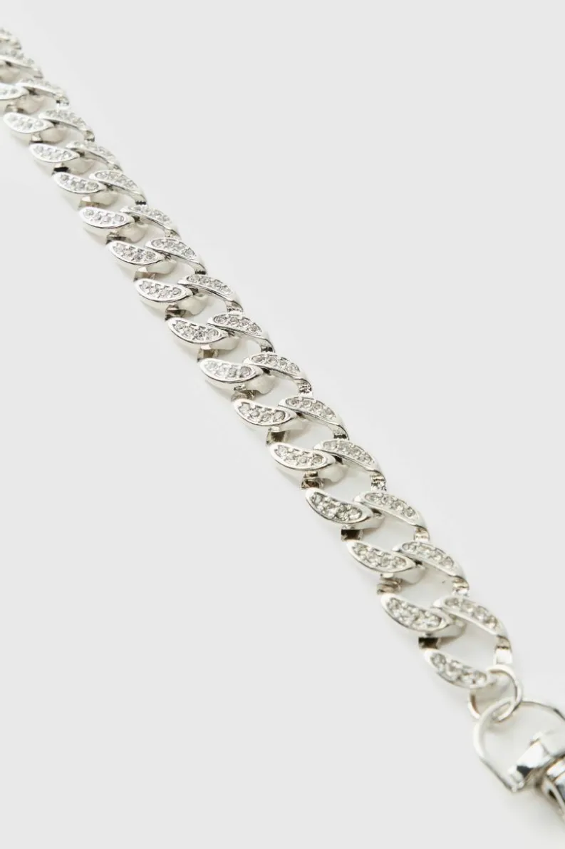 Clearance boohooMAN Iced Bracelet silver