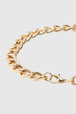 Best boohooMAN Iced Chain Necklace gold