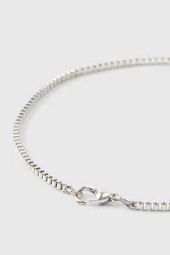 Cheap boohooMAN Iced Cross Necklace In silver