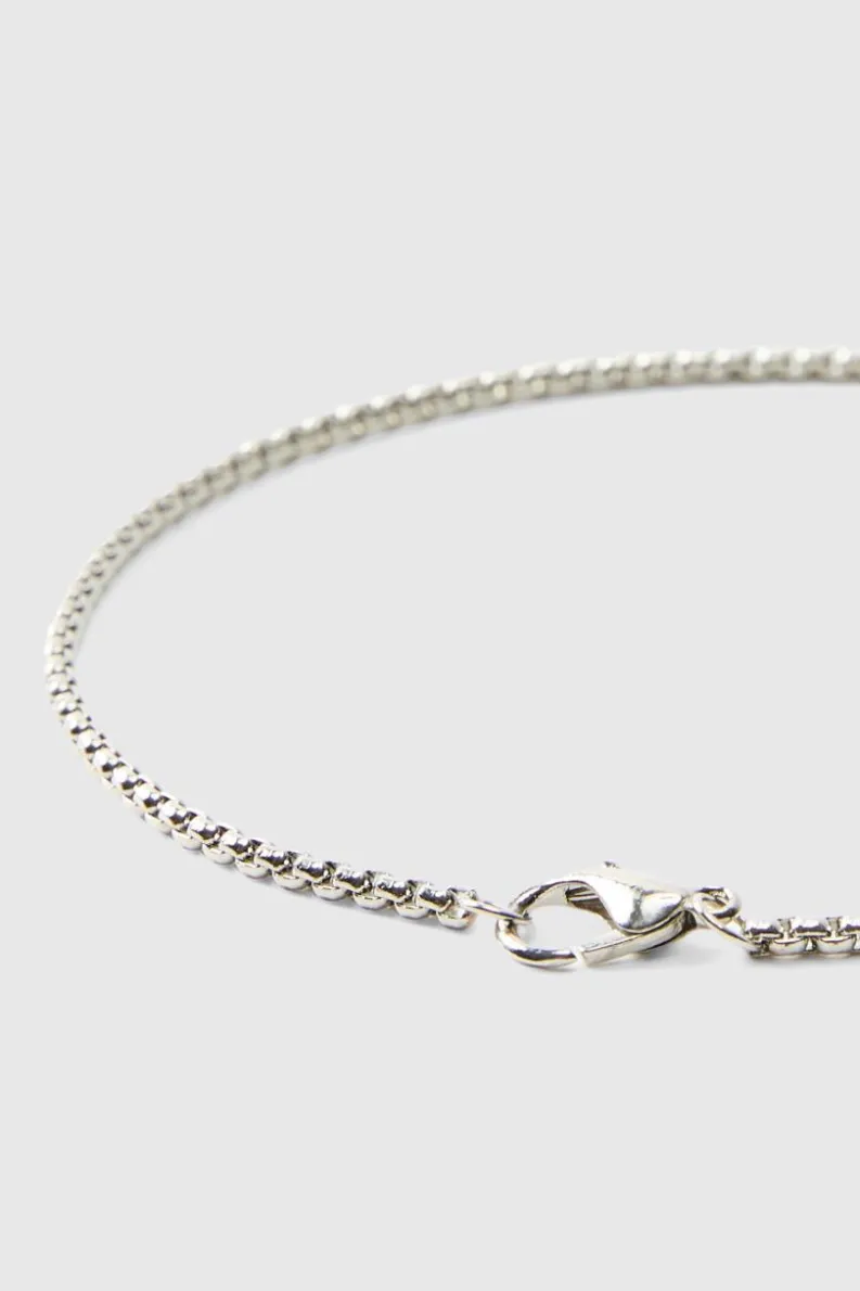 Flash Sale boohooMAN Iced Ring And Cross Necklace silver