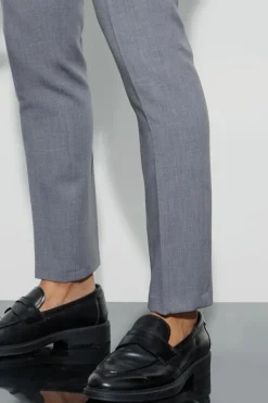 Store boohooMAN Jersey Skinny Suit Trousers grey