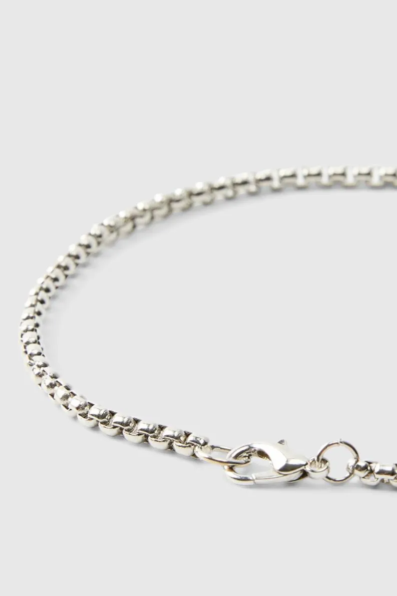 Fashion boohooMAN Large Cross Necklace silver