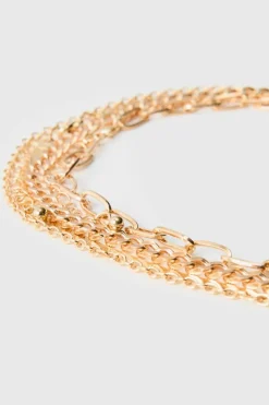 Best Sale boohooMAN Layered Pendant Necklace In gold
