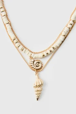 Store boohooMAN Lightning Bolt Necklace In gold