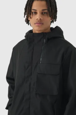 Flash Sale boohooMAN Lightweight Hooded Parka In black