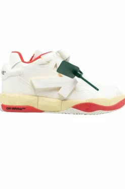 Outlet Off-White Low Top Puzzle Couture Sneakers White