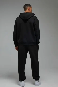 Cheap boohooMAN Man Active Blurred Oversized Joggers black