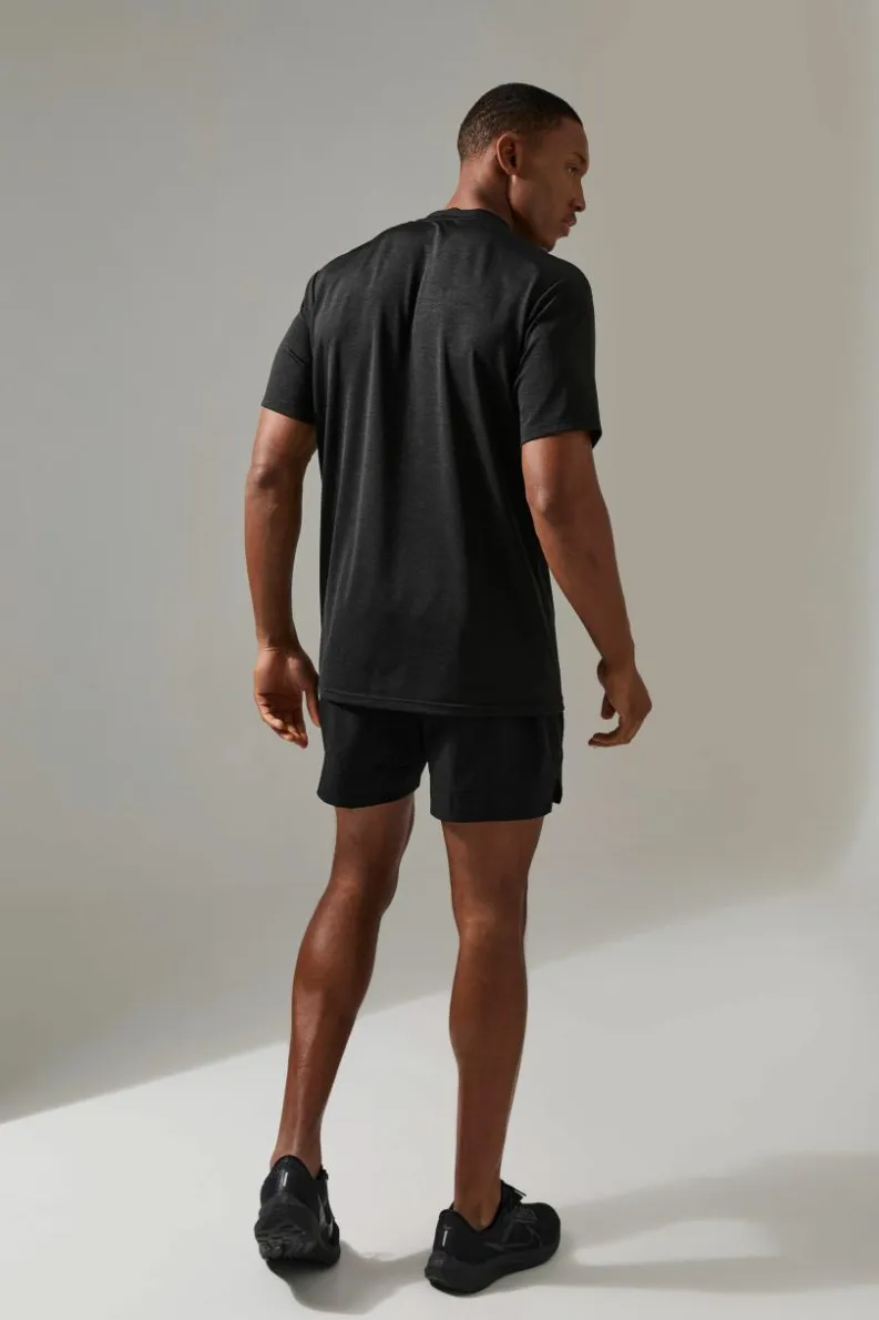 Discount boohooMAN Man Active Breathable Marl T-shirt black
