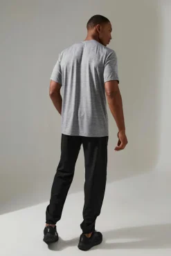 Fashion boohooMAN Man Active Breathable Marl T-shirt charcoal
